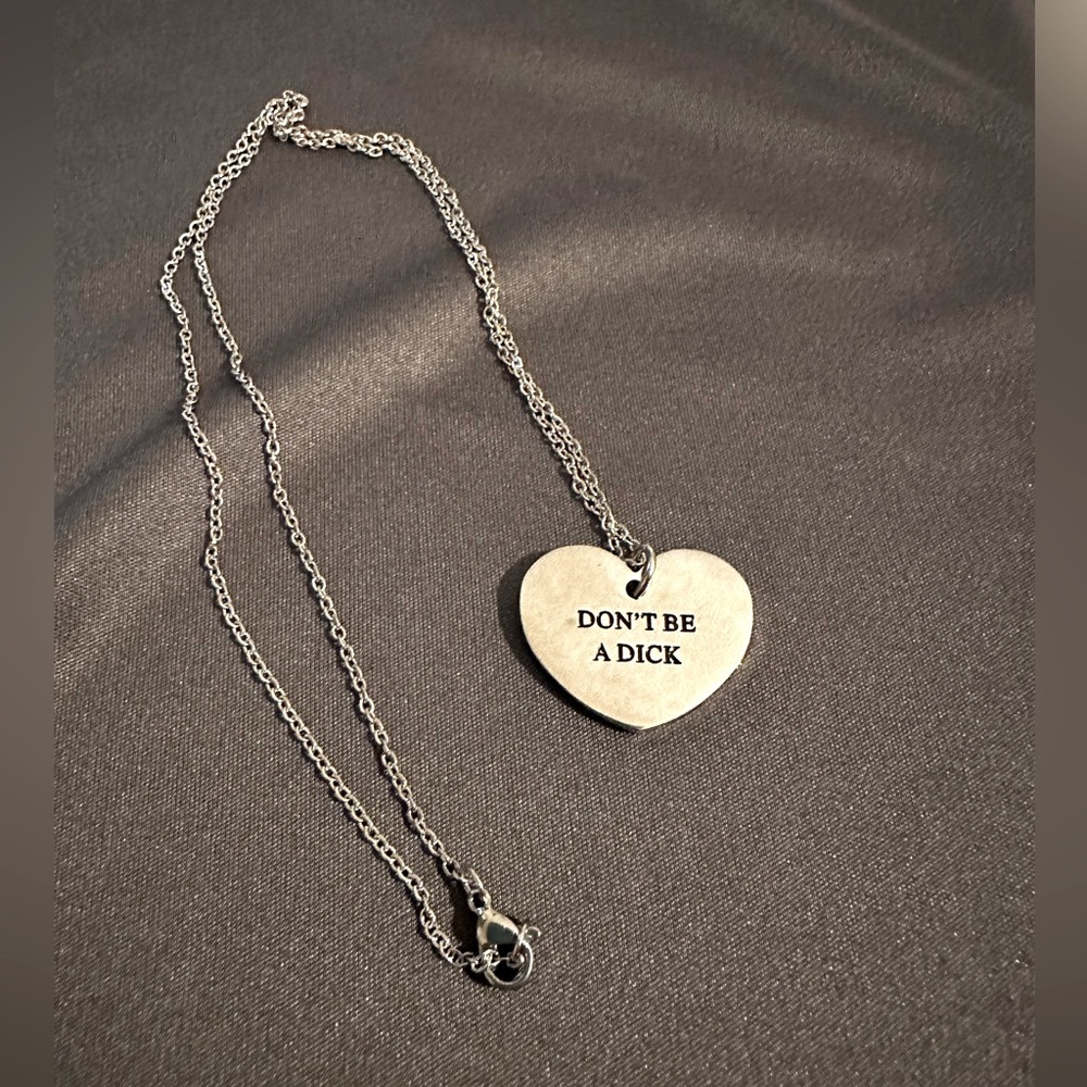 Don’t Be A D*** Necklace - Silver